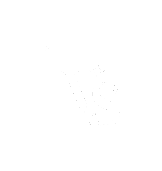 Sello de Vibra Santa: monograma VS con estrella